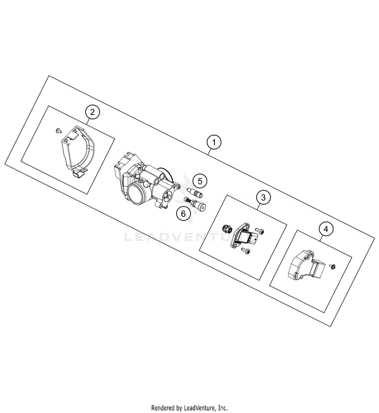 Throttle Body 250 XC-W TPI Engine - 2021 Schematic
