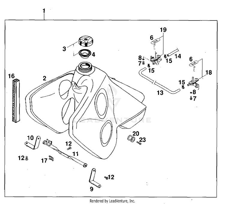 20 Liters Tank 620 RXC-E Chassis - 1997 Schematic