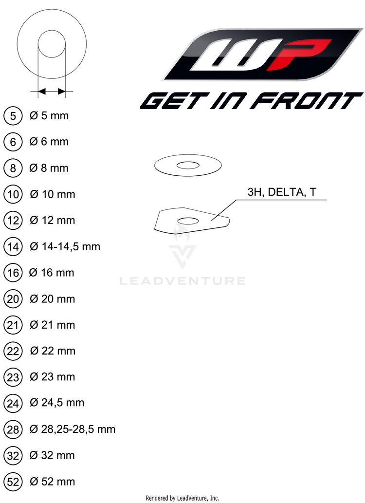 Wp Shims For Setting 250 XC TPI Chassis - 2021 Schematic
