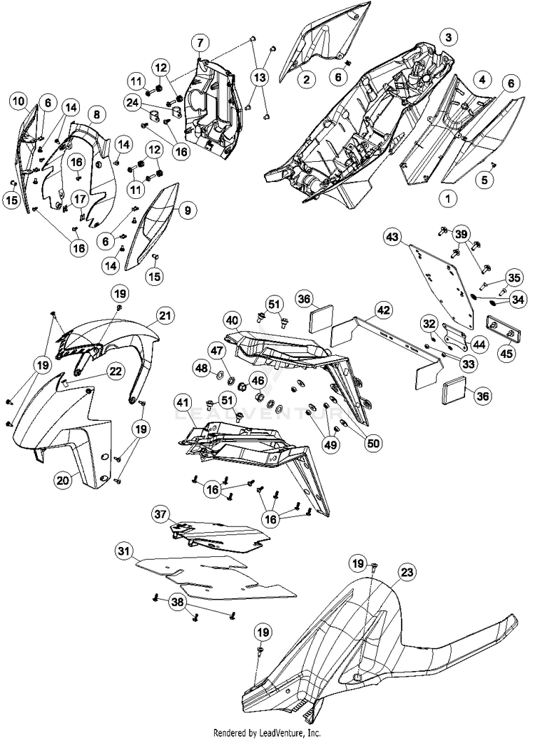 Mask, Fender 1290 SUPERDUKE R BLACK Chassis - 2015 Schematic