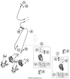 Front Brake Caliper Schematic