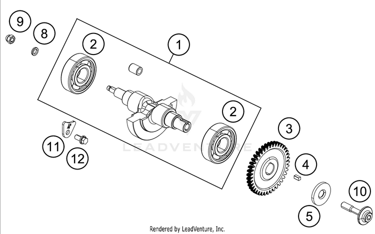 Balancer Shaft RC 390 ENGINE - 2018 Schematic