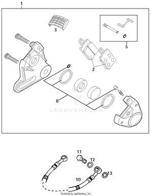 Brake Caliper Rear Schematic