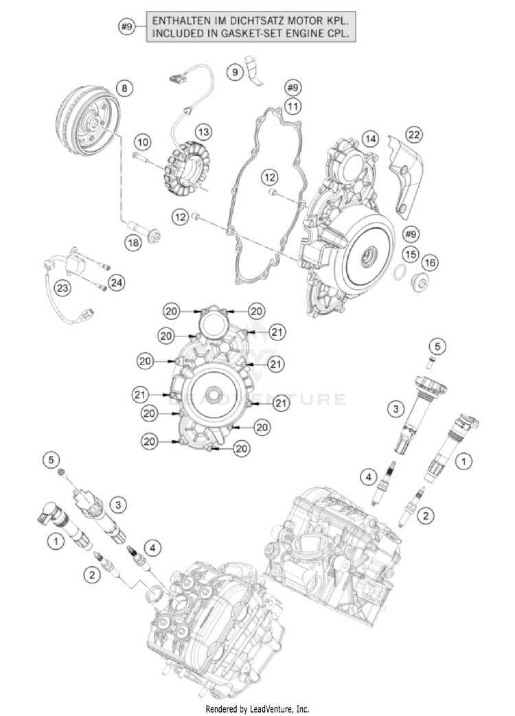 Ignition System 1290 SuperDuke GT Engine - 2023 Schematic