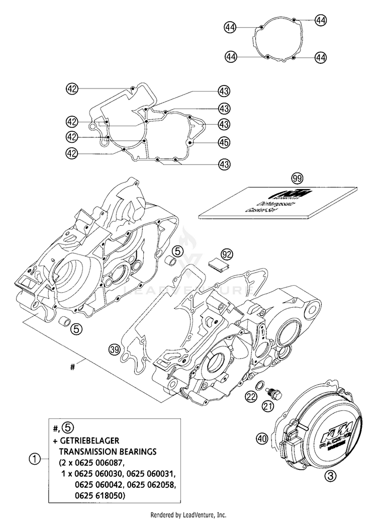 Engine Case 200 EXC Engine - 2004 Schematic