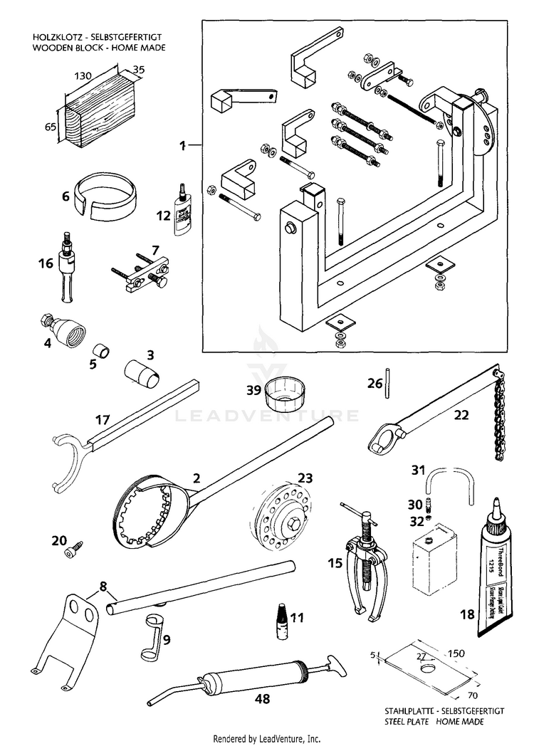Special Tool 640 LC4-E Engine - 2000 Schematic