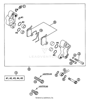 Brake Caliper Front Schematic