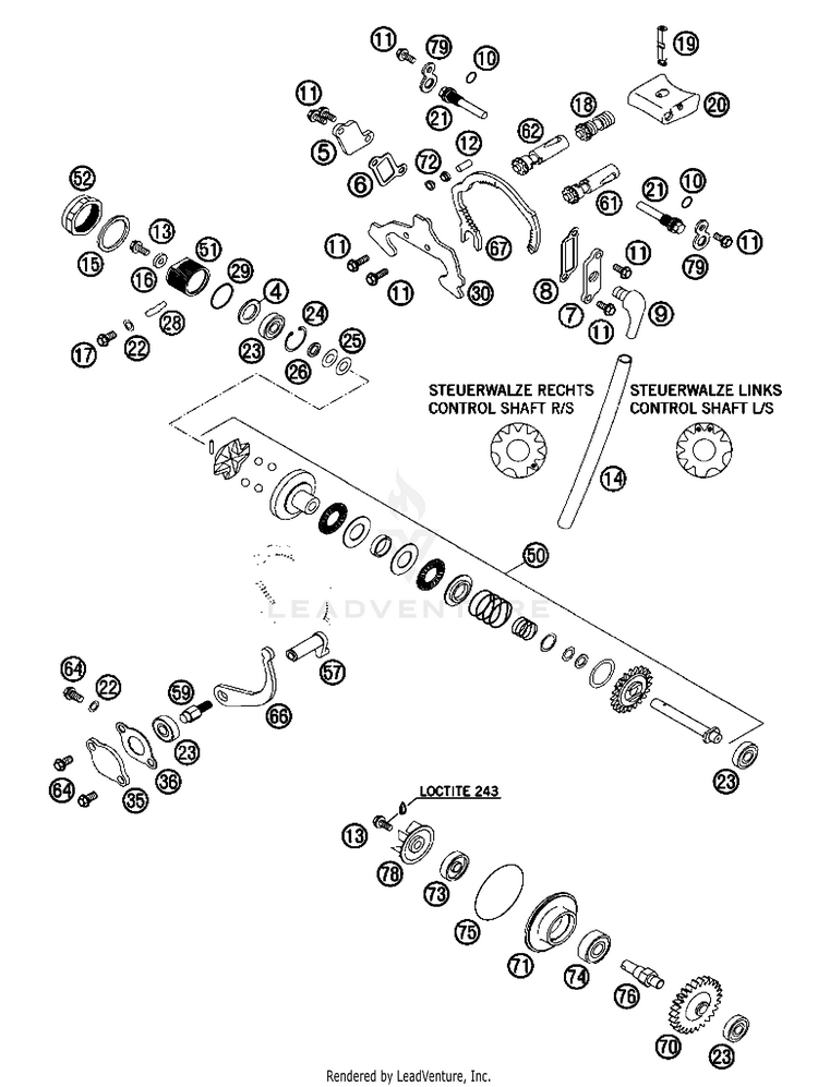 Exhaust Control 200 XC Engine - 2008 Schematic