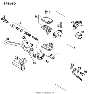 Handbrake Cylinder Schematic