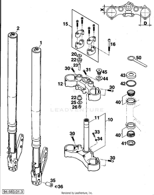 Front Fork White Power Schematic