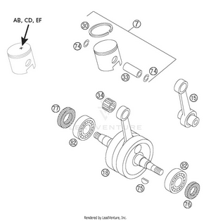 Crankshaft, Piston Schematic