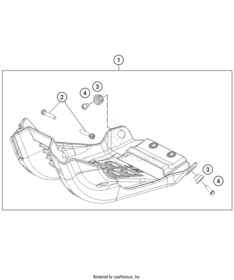 Engine Guard 250 XC CHASSIS - 2024 Schematic