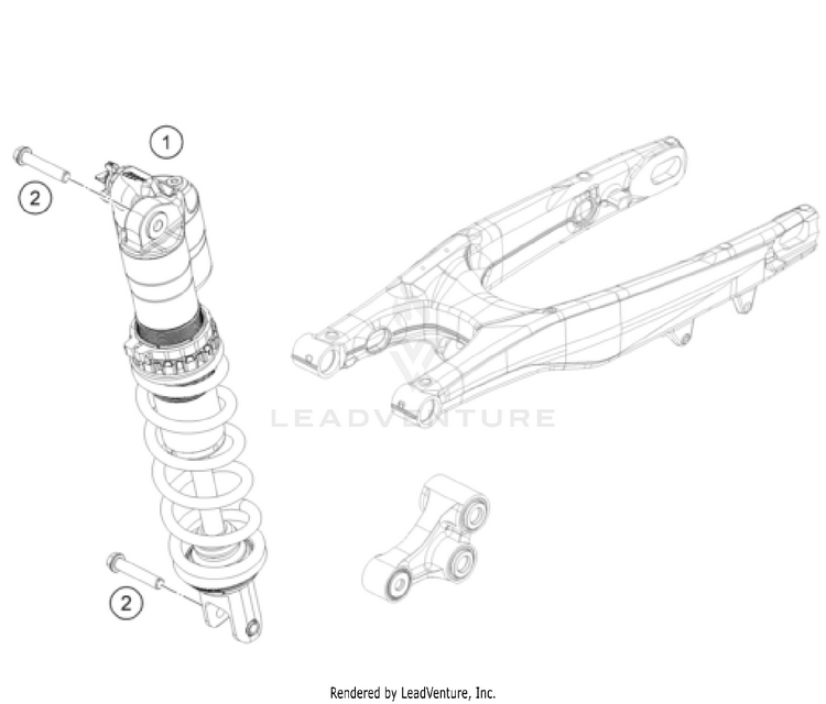 Shock Absorber 250 SX-F CHASSIS - 2025 Schematic