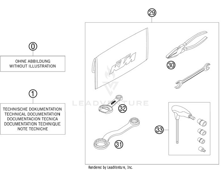 Accessories Kit 250 SX Chassis - 2012 Schematic