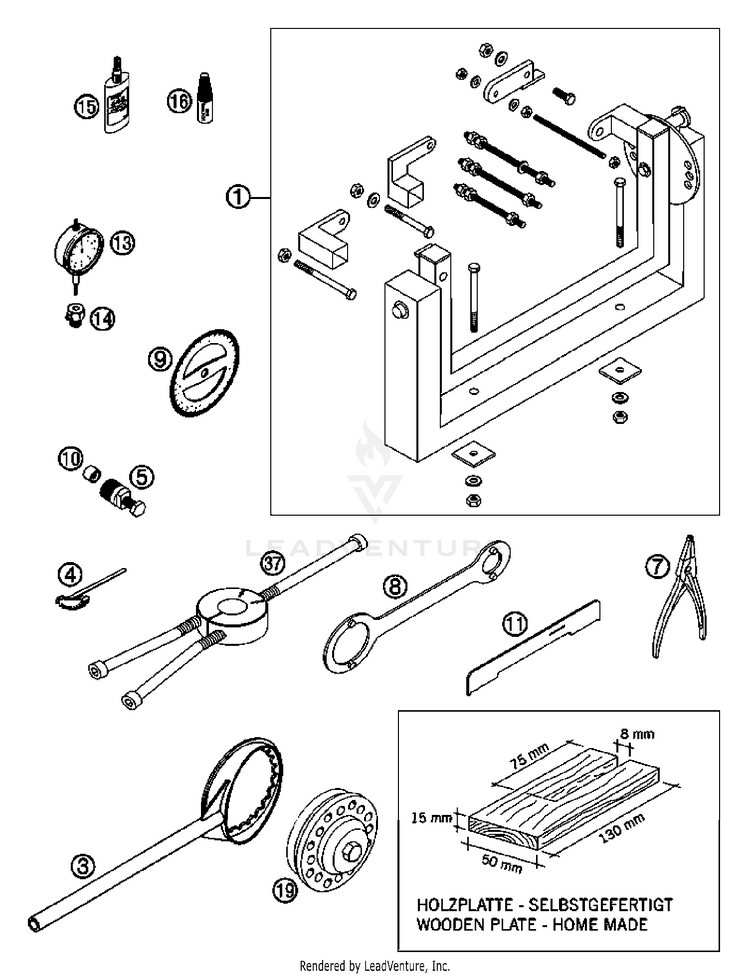 Special Tools 250 XC Engine - 2007 Schematic