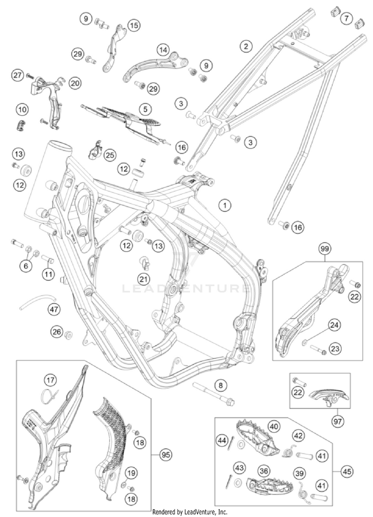 Frame 150 XC-W TPI US CHASSIS - 2022 Schematic