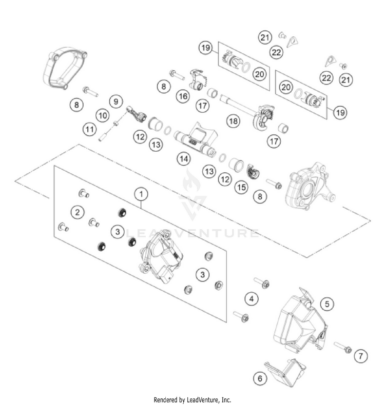 Exhaust Control 125 SX/XC ENGINE - 2026 Schematic