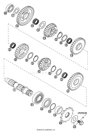 Transmission Ii - Countershaft (usa) Schematic