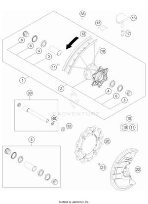 Front Wheel Schematic