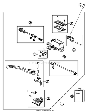 Hand Brake Cylinder Schematic
