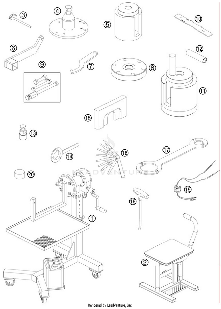 Special Tools 65 SX Engine - 2012 Schematic