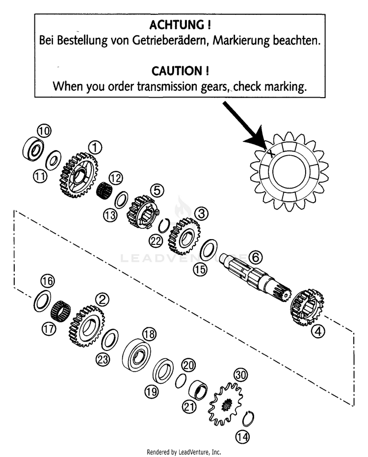 Transmission Ii 250 EXC Engine - 2002 Schematic