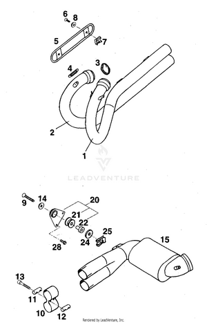 Pipe, Pre-silencer Schematic