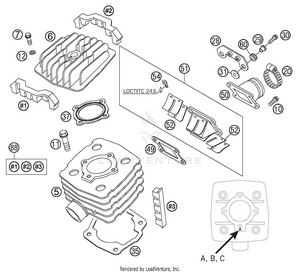 Cylinder, Cylinder Head Schematic