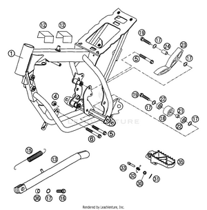 Frame, Side Stand Schematic