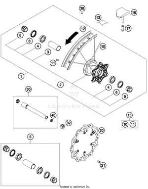 Front Wheel Schematic