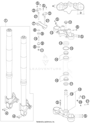 Front Fork Schematic