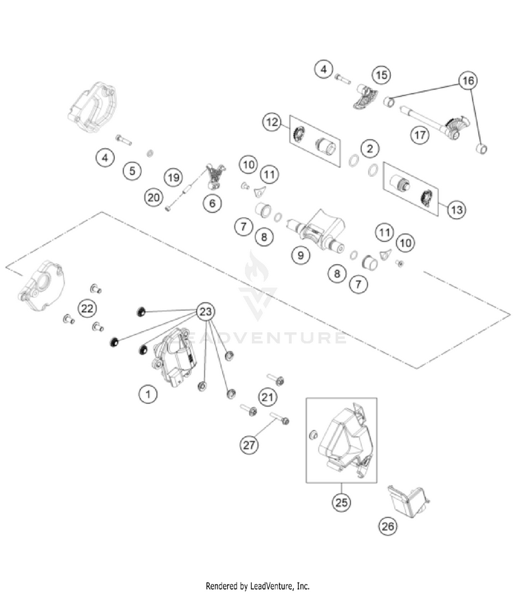 Exhaust Control 300 XC-W TPI USA ENGINE - 2024 Schematic