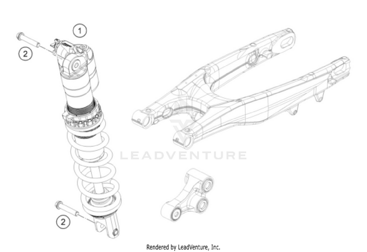 Shock Absorber 125 SX CHASSIS - 2026 Schematic