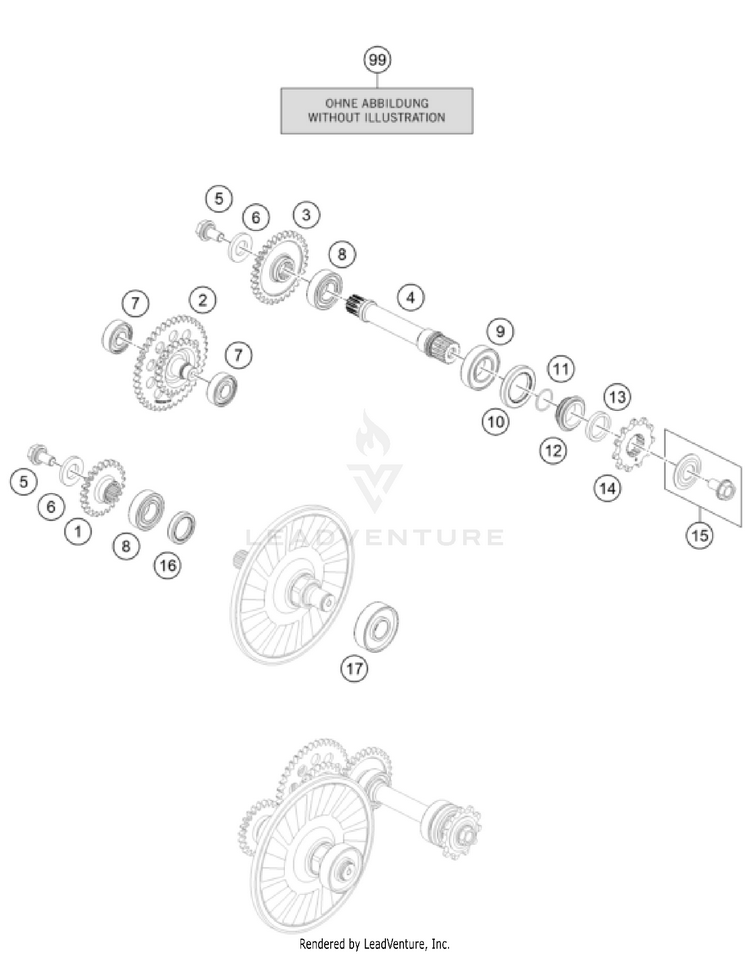Transmission Freeride E-XC Engine - 2023 Schematic