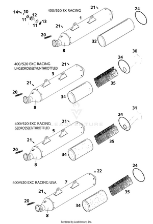 Exhaust Silencer Schematic