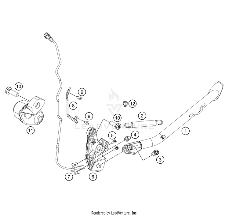 Side / Center Stand 890 ADV R RALLY Chassis - 2021 Schematic