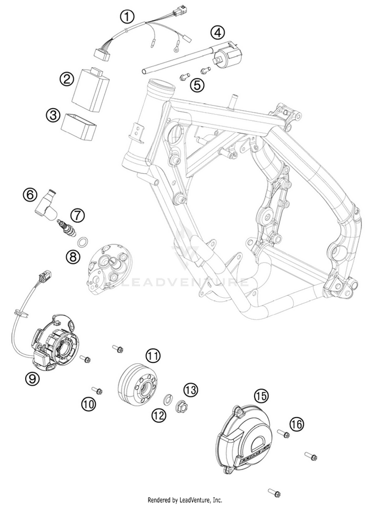 Ignition System 65 SX Engine - 2011 Schematic