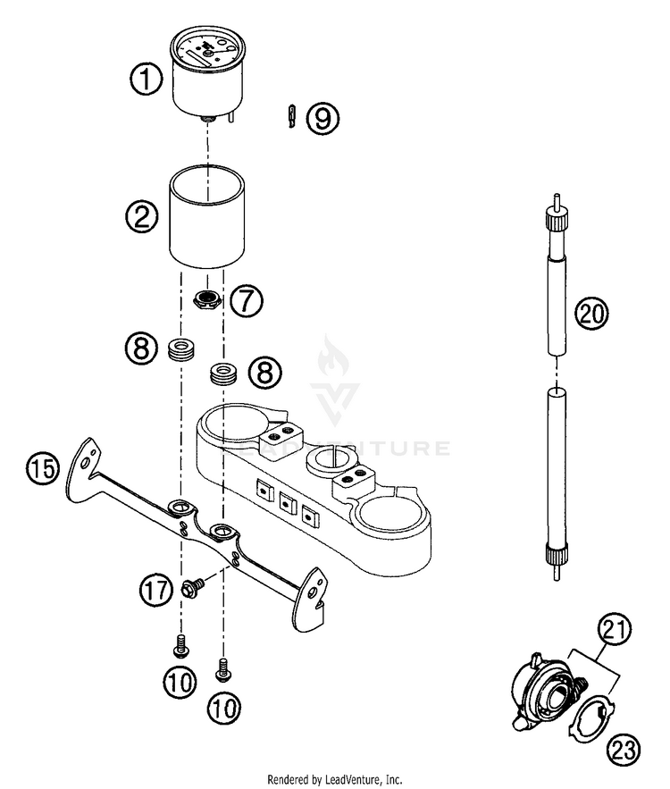 Speedometer Facomsa 250 EXC Chassis - 2002 Schematic