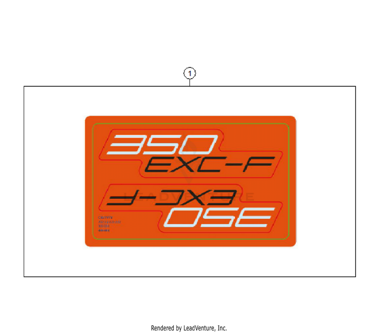 Decal 350 EXC-F CHASSIS - 2026 Schematic