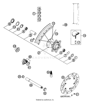 Front Wheel (usa/aus) Schematic