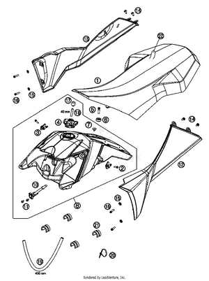 Tank, Seat, Cover Schematic