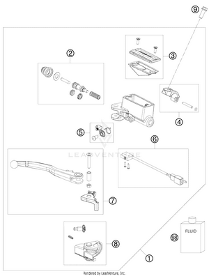 Hand Brake Cylinder Schematic