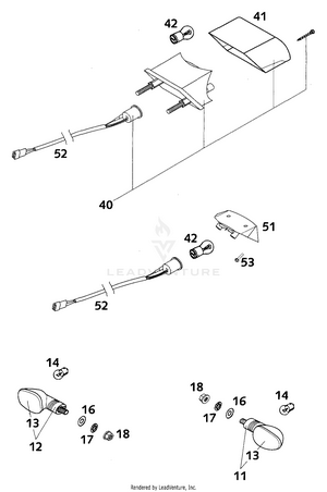 Flasher, Rear Light Schematic
