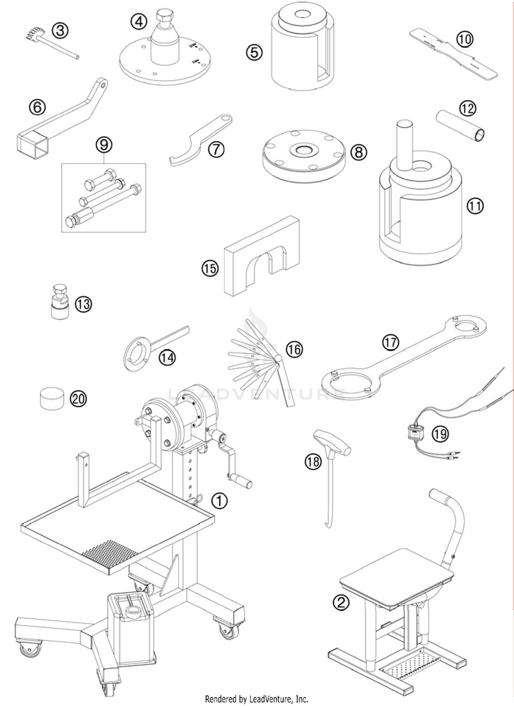 Special Tools 65 SX Engine - 2011 Schematic