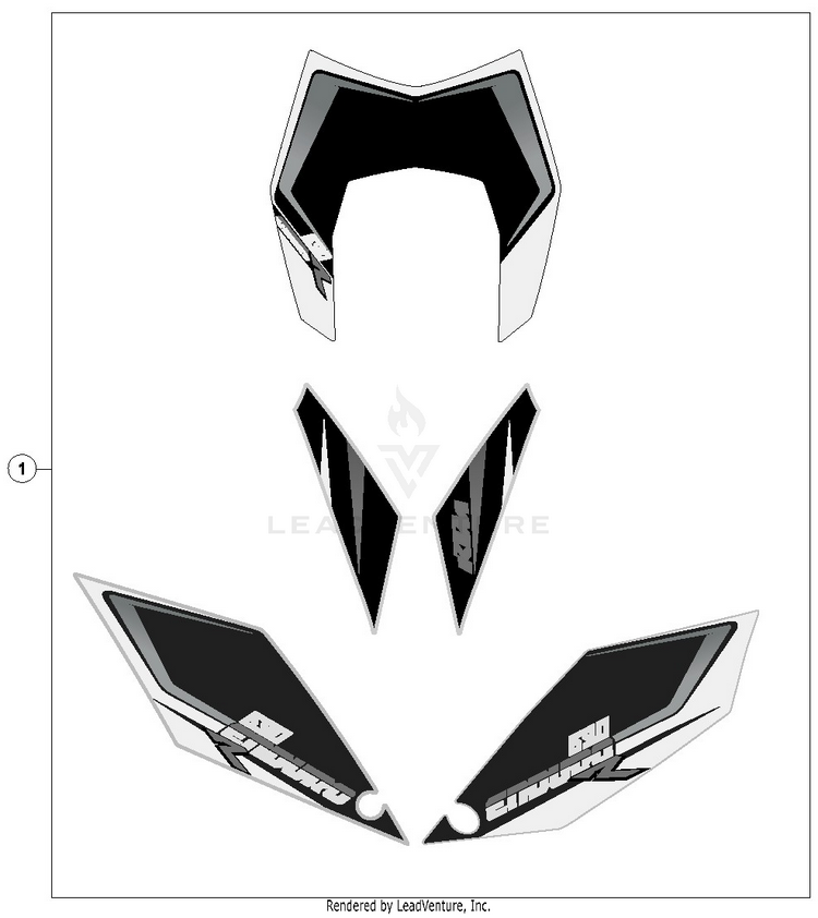 Decal 690 ENDURO R Chassis - 2016 Schematic