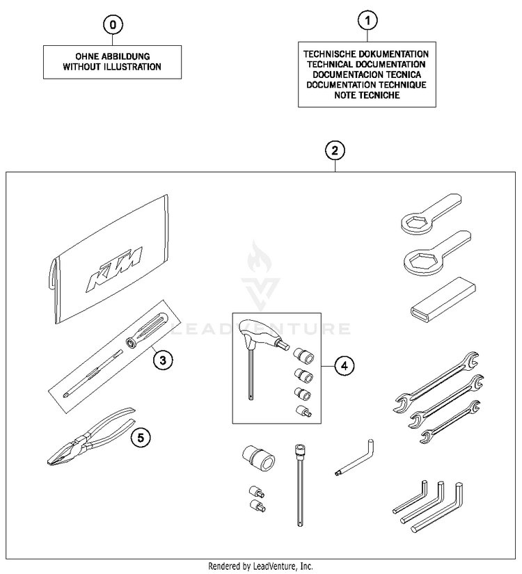 Seperate Enclosure 1290 SUPER ADVENTURE R CHASSIS - 2018 Schematic