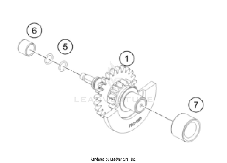 Balancer Shaft 250 SX-F ENGINE - 2026 Schematic