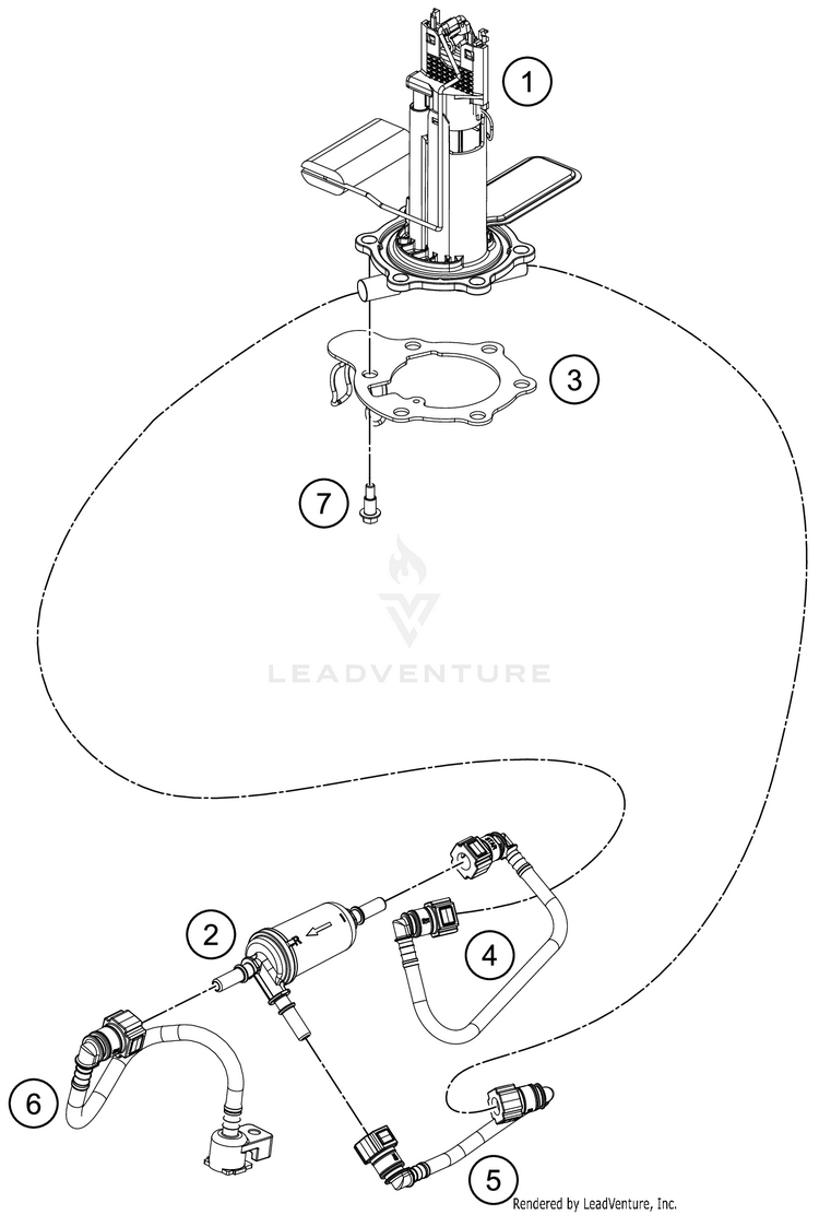 Fuel Pump RC 390 BLACK CHASSIS - 2018 Schematic