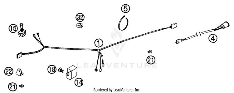 Wiring Harness (Usa) 200 EXC Chassis - 2002 Schematic