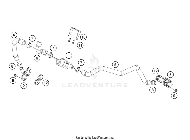 Secondary Air System Sas 1290 SUPER ADVENTURE R ENGINE - 2019 Schematic